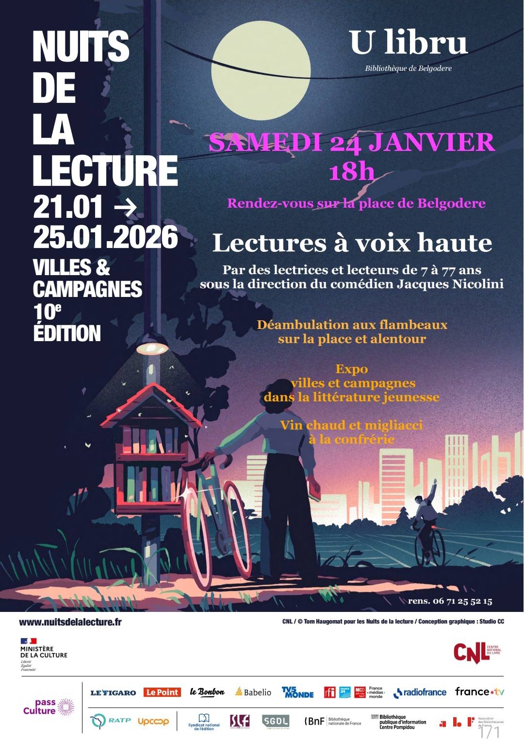 10e édition des Nuits de la lecture à voix haute