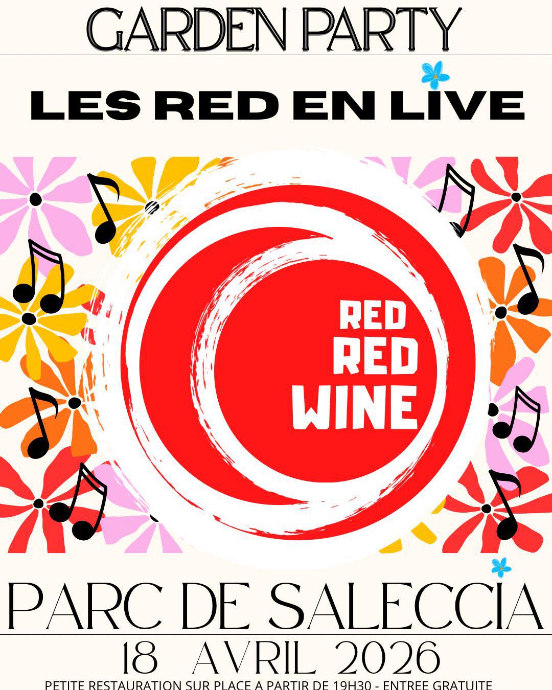 Groupe Red Red Wine en concert au Parc de Saleccia