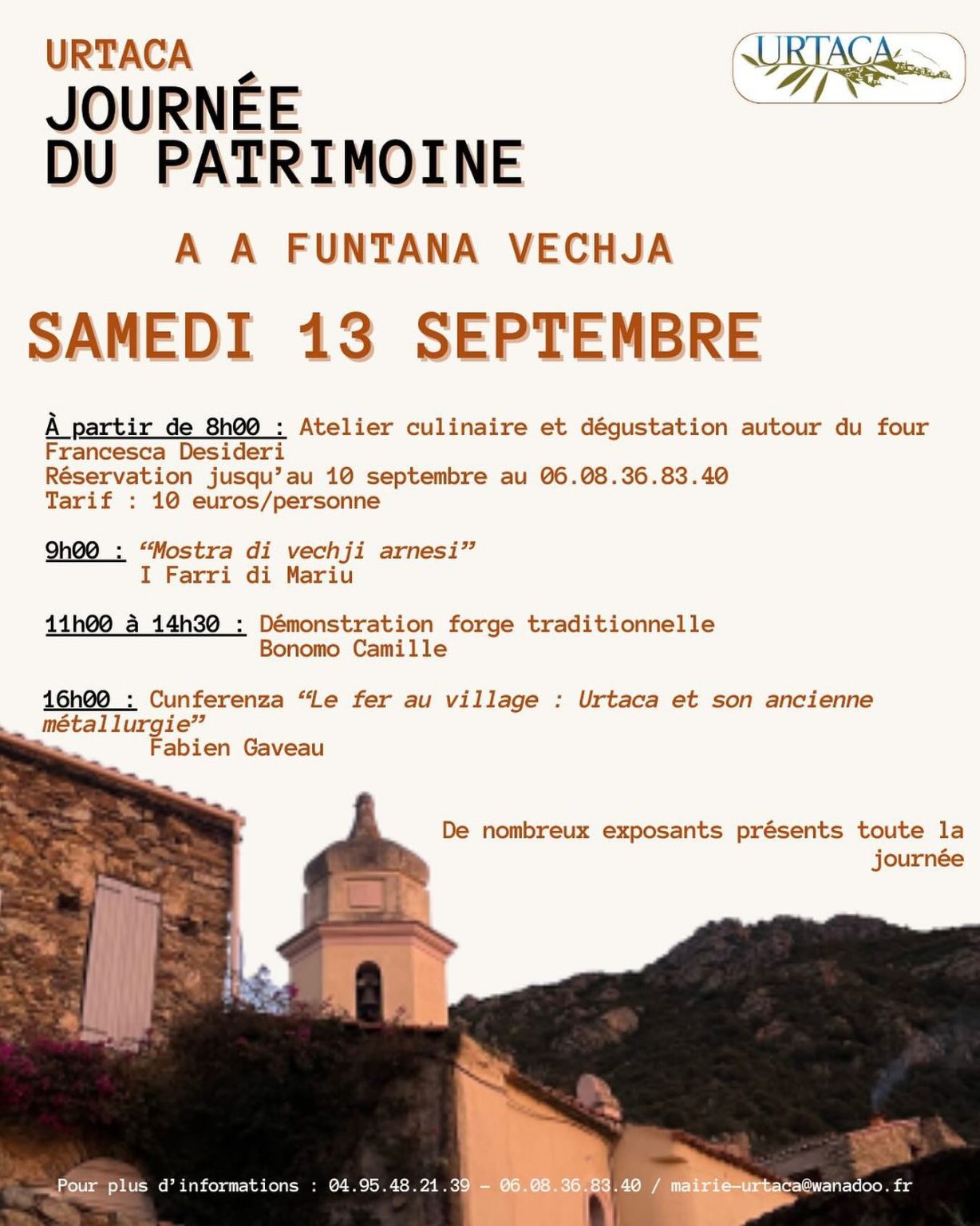 Journée du patrimoine à Urtaca